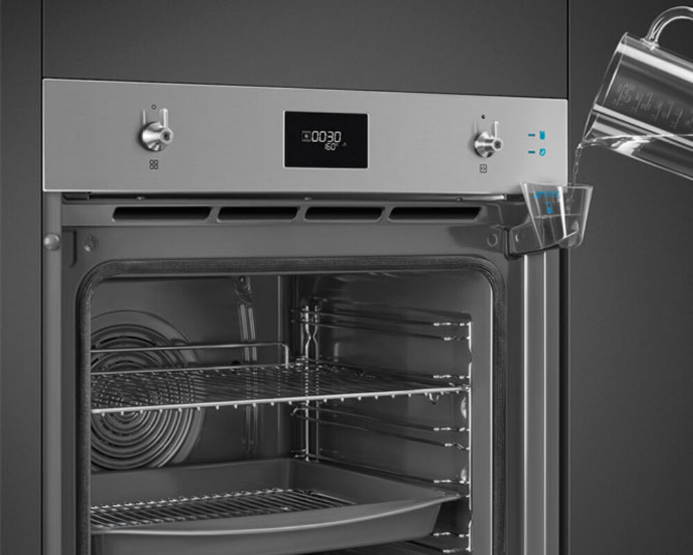 SMEG SOP6301S2X Многофункциональный духовой шкаф с пиролизом и пароувлажнением, 60 см, 11 функций, нержавеющая сталь с обработкой против отпечатков пальцев