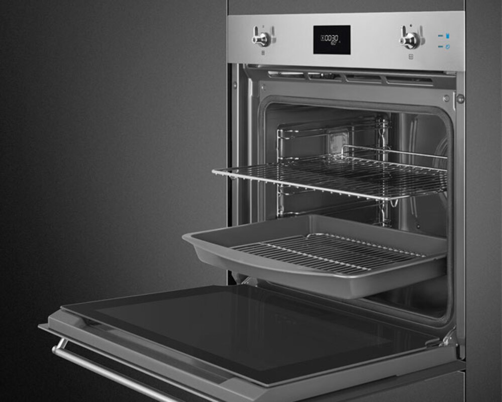 SMEG SOP6301S2X Многофункциональный духовой шкаф с пиролизом и пароувлажнением, 60 см, 11 функций, нержавеющая сталь с обработкой против отпечатков пальцев