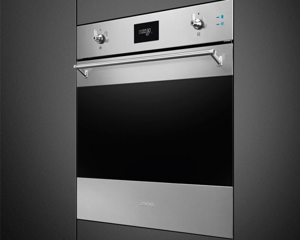 SMEG SOP6301S2X Многофункциональный духовой шкаф с пиролизом и пароувлажнением, 60 см, 11 функций, нержавеющая сталь с обработкой против отпечатков пальцев