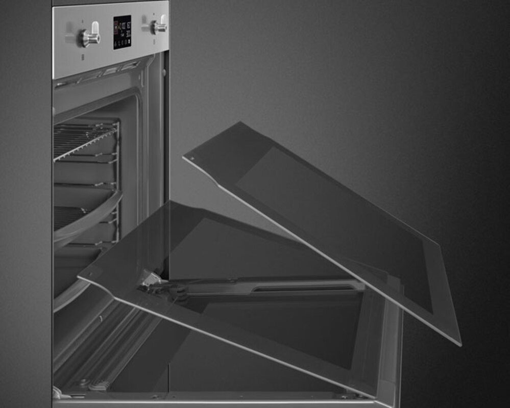 SMEG SOP6302TX Многофункциональный духовой шкаф с пиролизом, 60 см, 10 функций, нержавеющая сталь