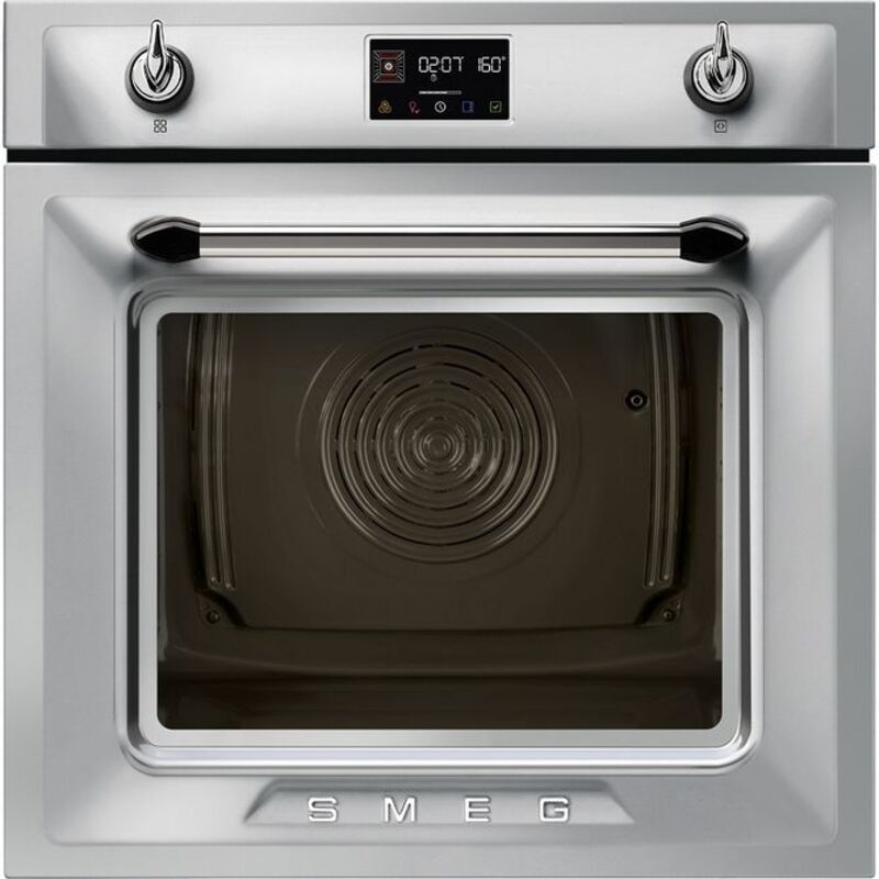 SMEG SOP6902S2PX Многофункциональный духовой шкаф с пароувлажнением и пиролизом, 60 см, 12 функций, нержавеющая сталь с обработкой против отпечатков пальцев