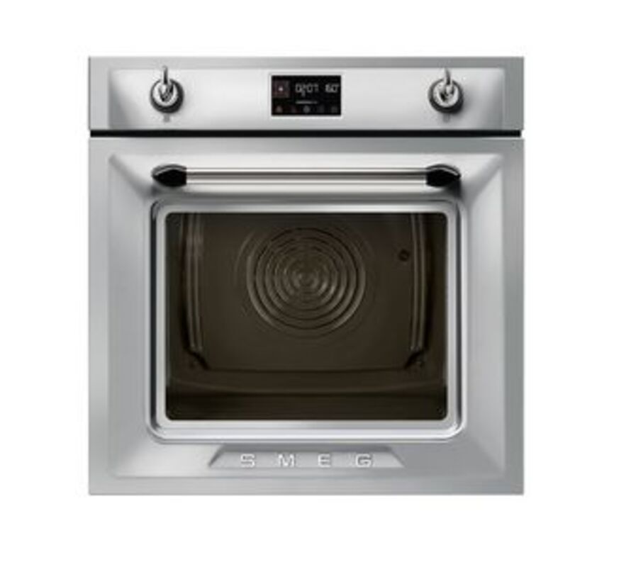 SMEG SOP6902S2PX Многофункциональный духовой шкаф с пароувлажнением и пиролизом, 60 см, 12 функций, нержавеющая сталь с обработкой против отпечатков пальцев