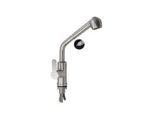 Смеситель 9124 с вытяжным изливом, из нерж. стали 304