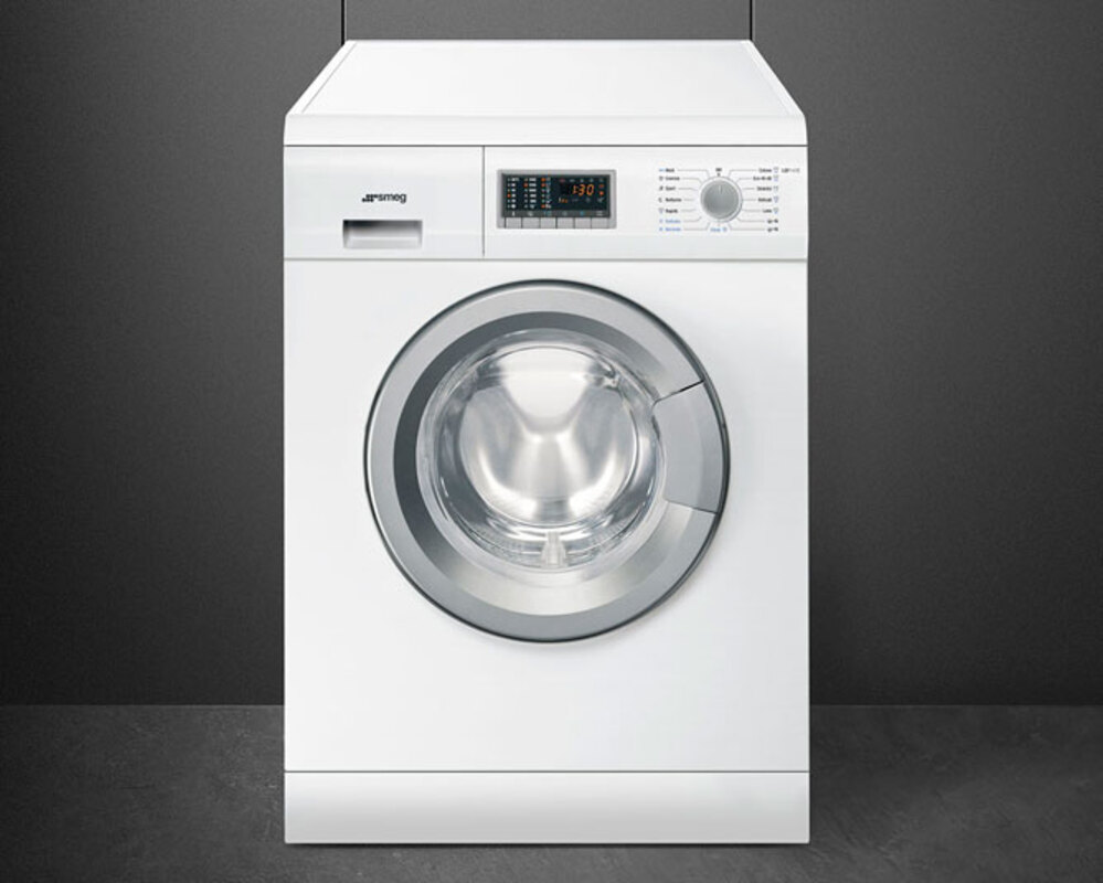 SMEG LSF147E Отдельностоящая стиральная машина с сушкой, 60 см, цвет белый.