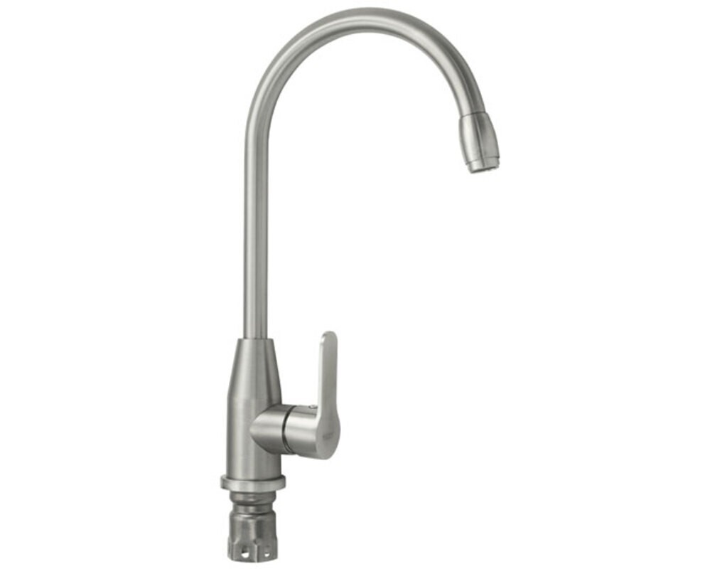 Смеситель MAGNUS 9108 С-образный излив, из нерж. стали 304