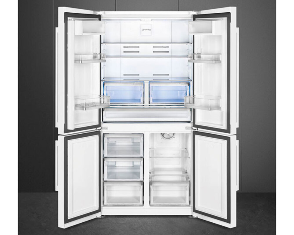 SMEG FQ60BDE Отдельностоящий 4-х дверный холодильник Side-by-Side, No-frost, 90.8 см, цвет белый