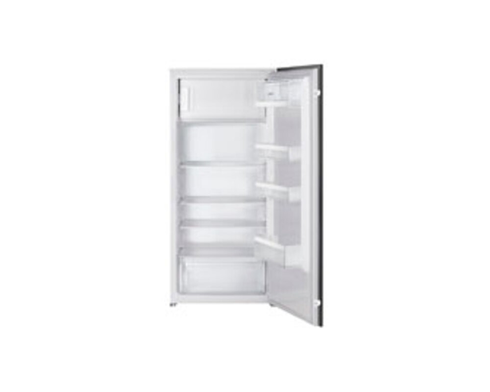 SMEG S4C122E Встраиваемый однодверный холодильник, морозильное отделение сверху, 122 см