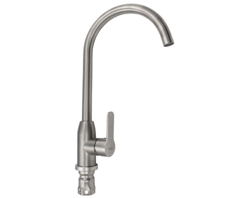 Смеситель MAGNUS 9107 С-образный излив, из нерж. стали 304