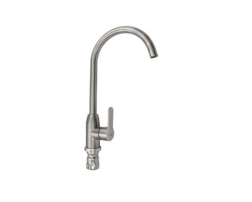 Смеситель MAGNUS 9107 С-образный излив, из нерж. стали 304