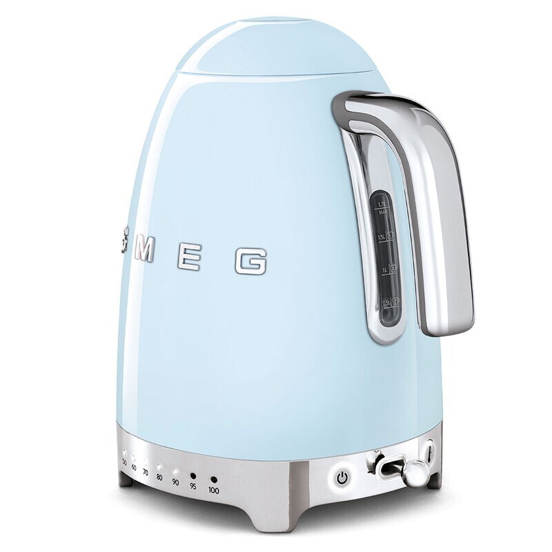 SMEG KLF04PBEU Чайник электрический с регулируемой температурой, пастельный голубой