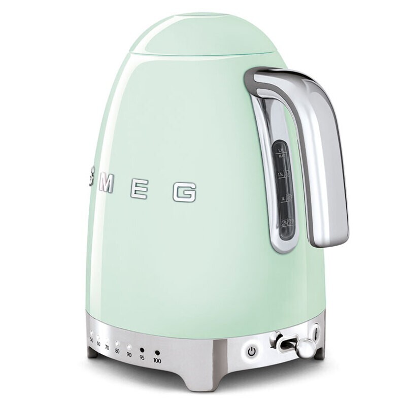 SMEG KLF04PGEU Чайник электрический с регулируемой температурой, пастельный зеленый