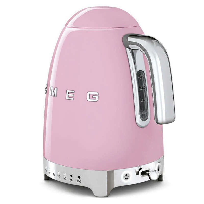 SMEG KLF04PKEU Чайник электрический с регулируемой температурой, розовый