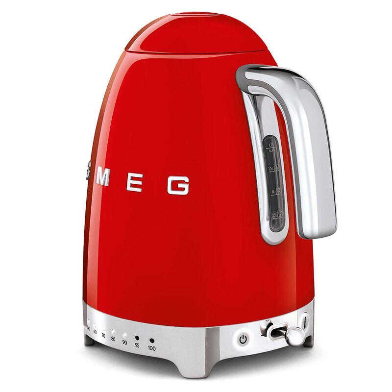 SMEG KLF04RDEU Чайник электрический с регулируемой температурой, красный