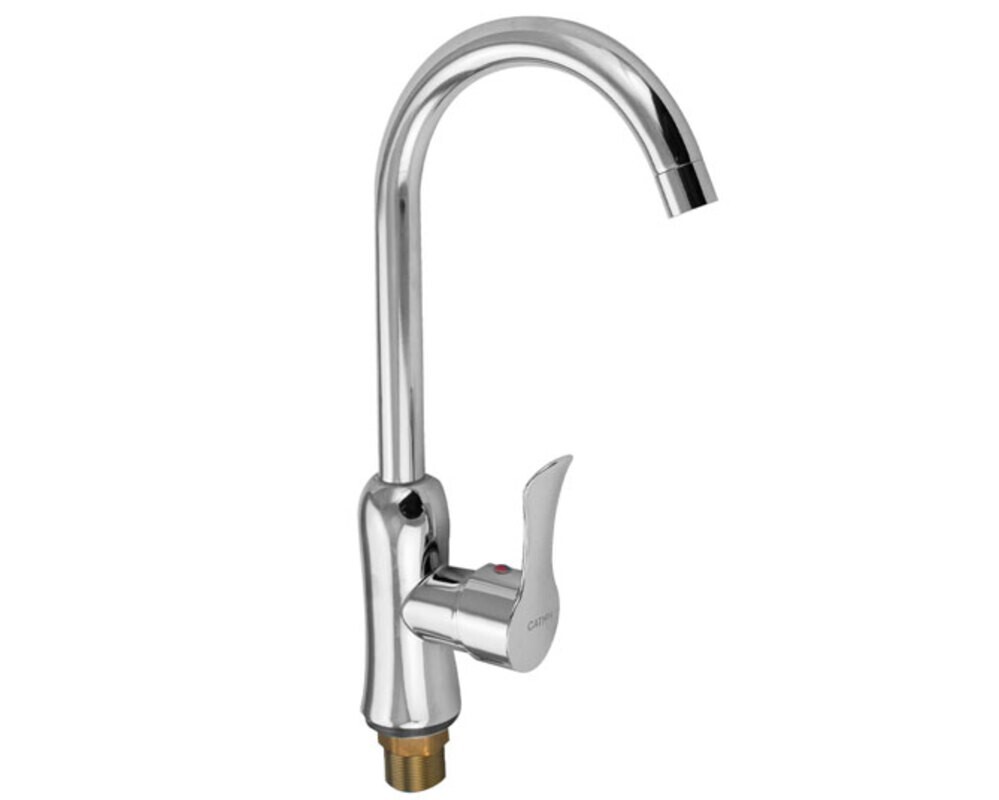 Смеситель Сатурн 48011 С-образный излив, хром