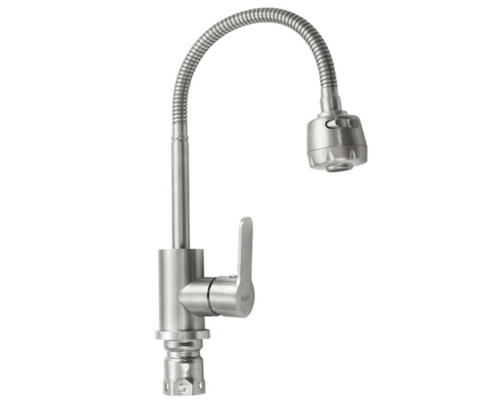 Смеситель MAGNUS 9214 гибкий излив, из нерж. стали 304