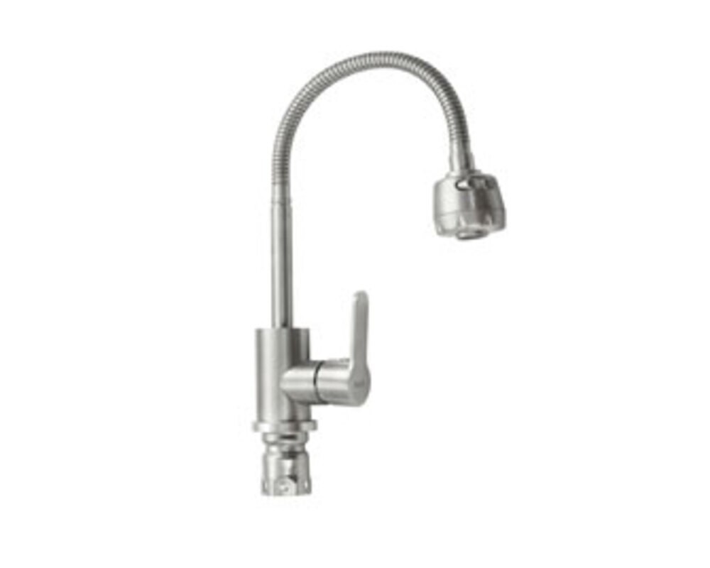 Смеситель MAGNUS 9214 гибкий излив, из нерж. стали 304