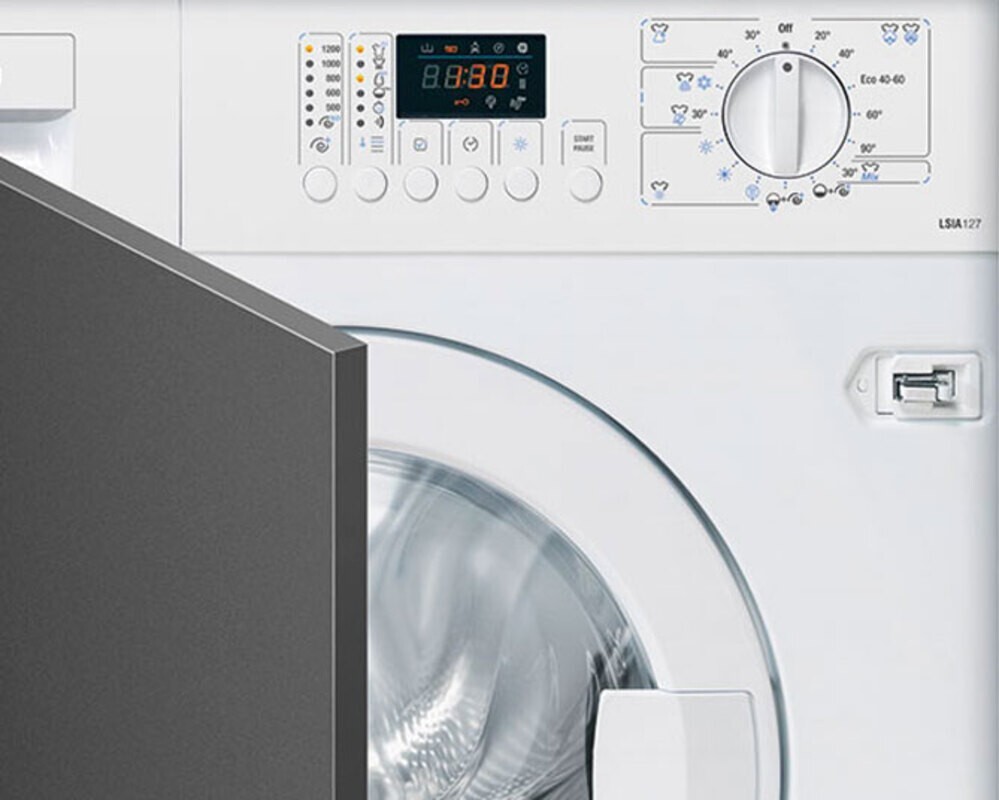 SMEG LSIA127 Встраиваемая стиральная машина с сушкой, 60 см, цвет белый