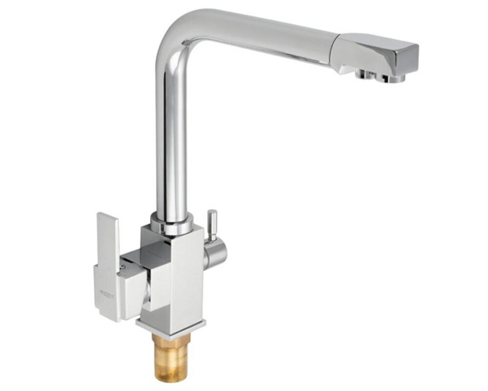 Смеситель MAGNUS 8154 Г-образный излив, с подкл. фильтра, хром