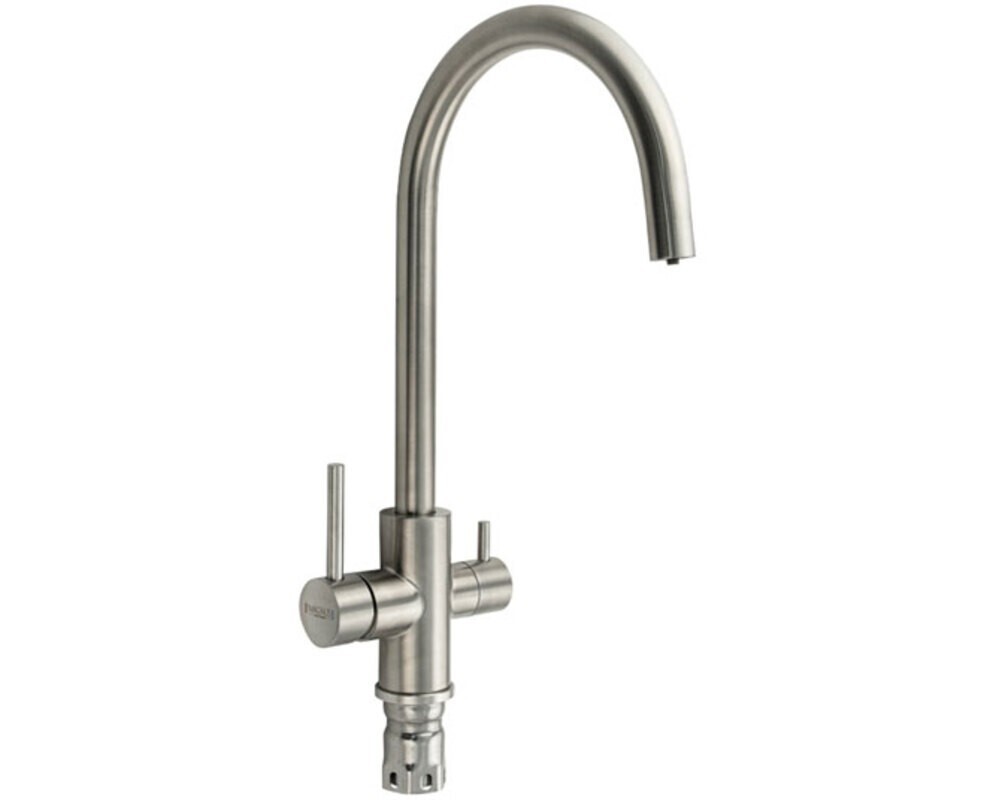 Смеситель 9120 С-образный, с подкл. фильтра, из нерж. стали 304