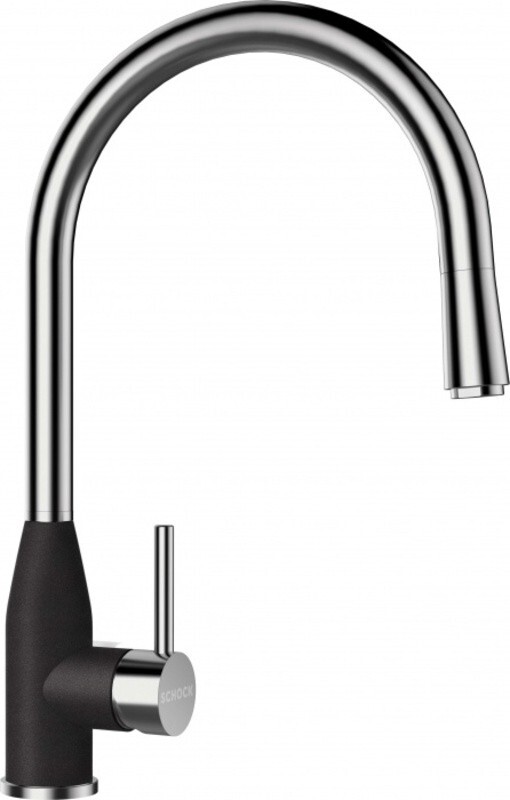 Смеситель Schock KAVUS-D сталь/оникс