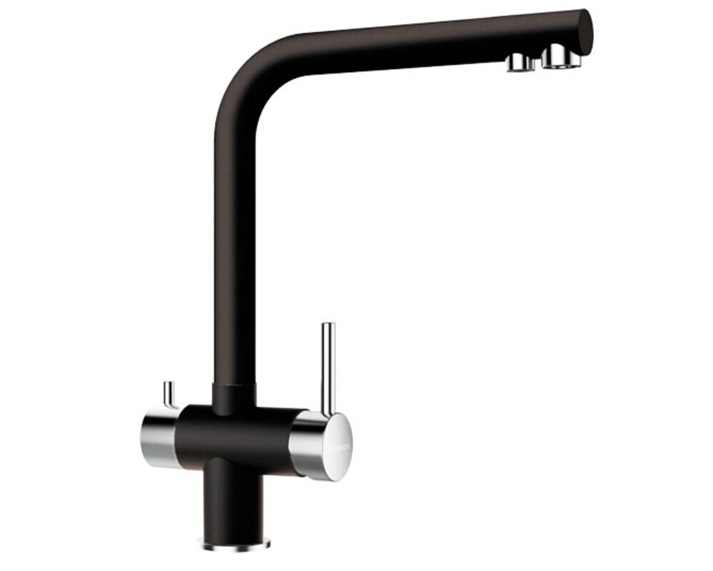 Смеситель Schock WELLUS New Cristadur нерж.сталь/пуро (2 в 1)