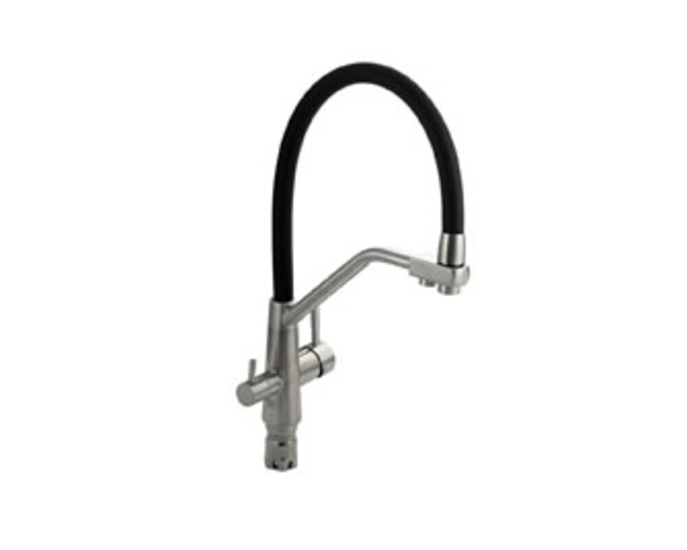 Смеситель 91119 С-образный, с подкл. фильтра, из нерж. стали 304