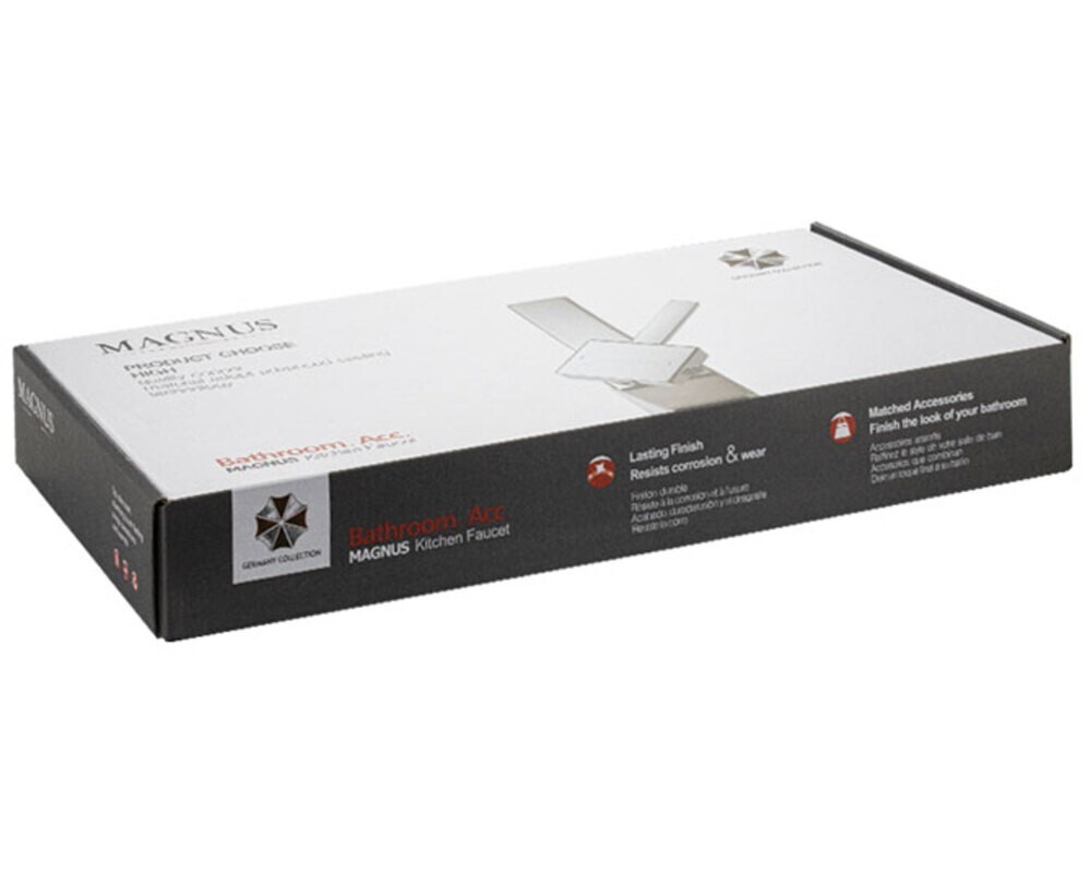 Смеситель 91119 С-образный, с подкл. фильтра, из нерж. стали 304