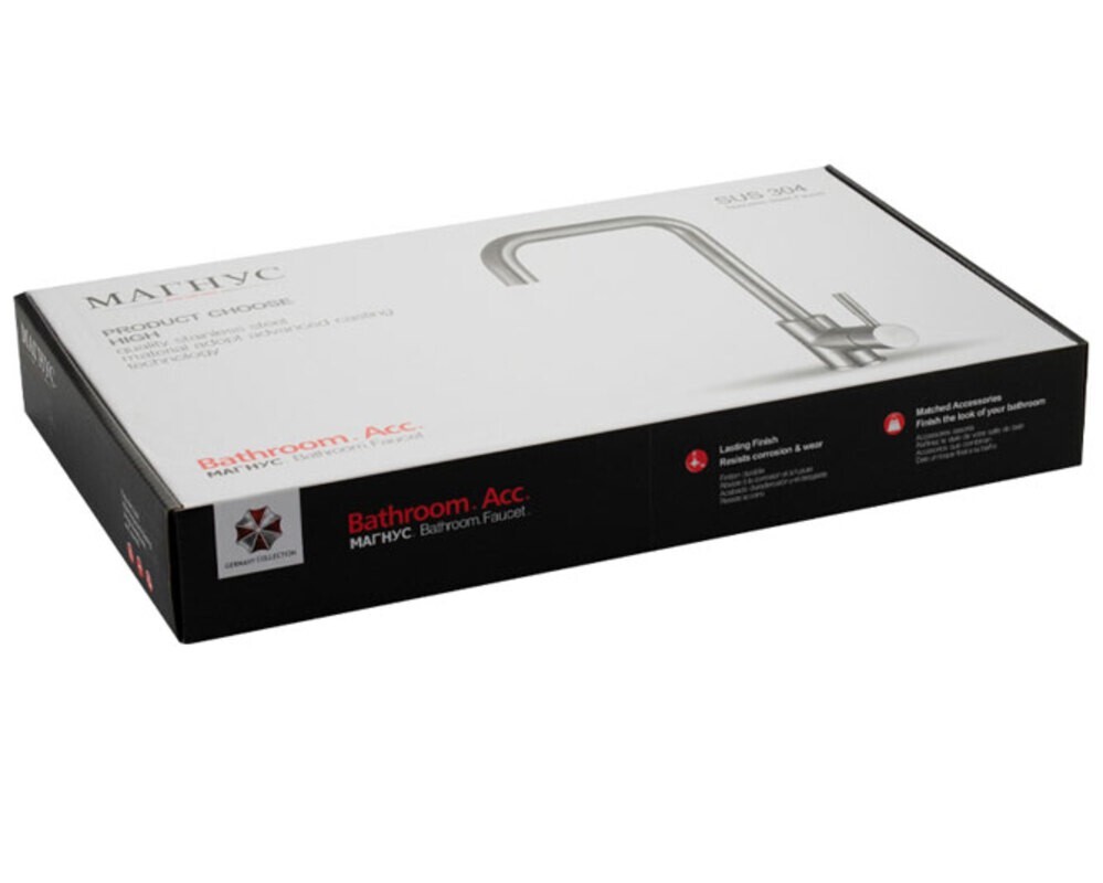 Смеситель 9202, ЧЁРНЫЙ, из нерж. стали 304