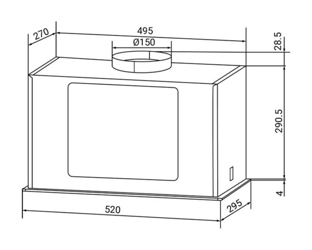 Встраиваемая вытяжка HIBERG VMF 6191 W