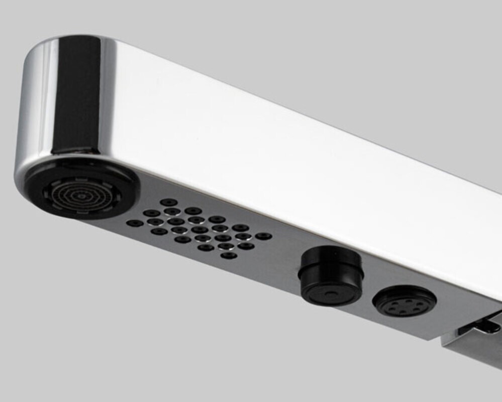 Смеситель кухонный MAGNUS 8235 Г-образный выдвижной, хром