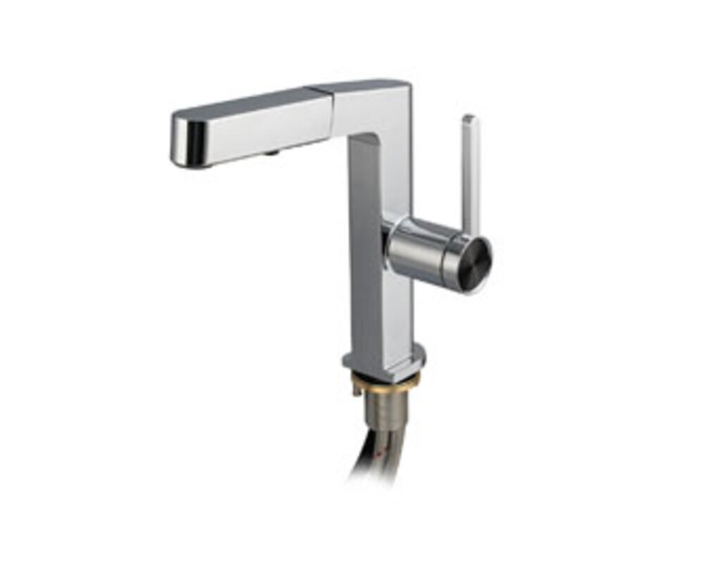 Смеситель кухонный MAGNUS 8235 Г-образный выдвижной, хром