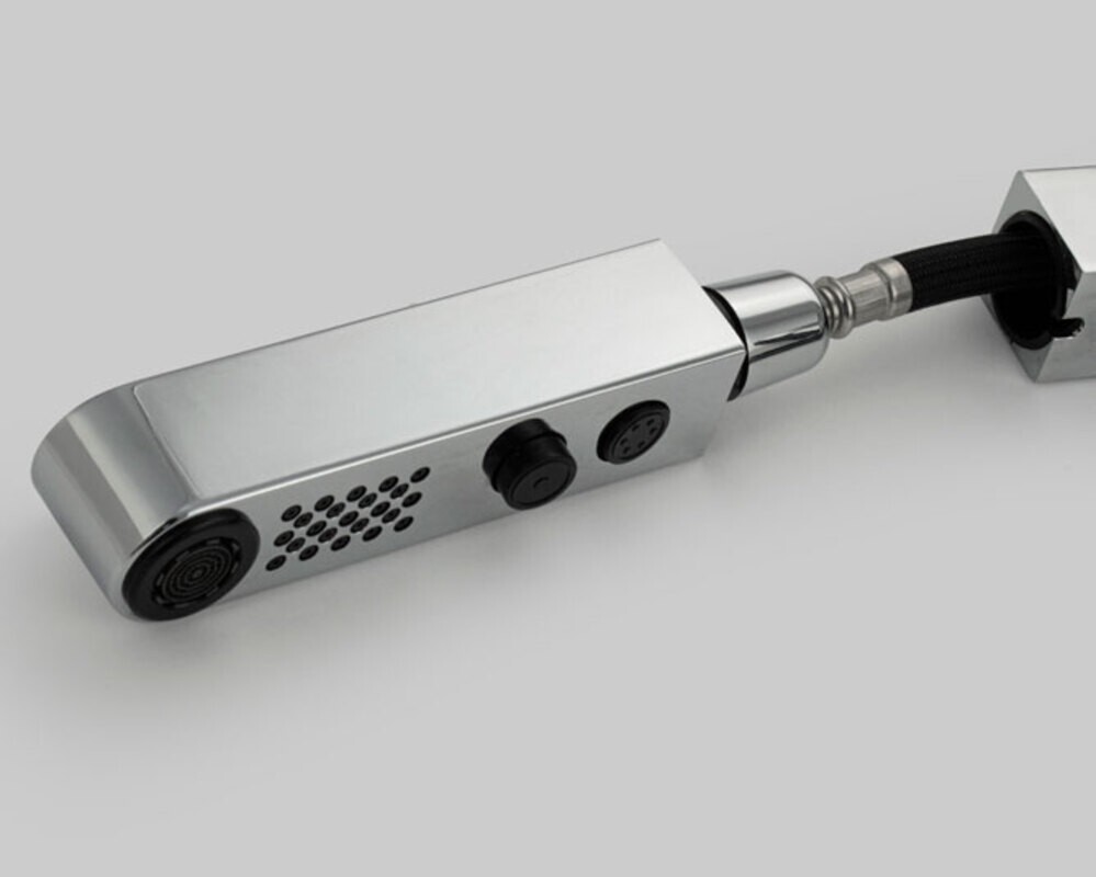 Смеситель кухонный MAGNUS 8235 Г-образный выдвижной, хром