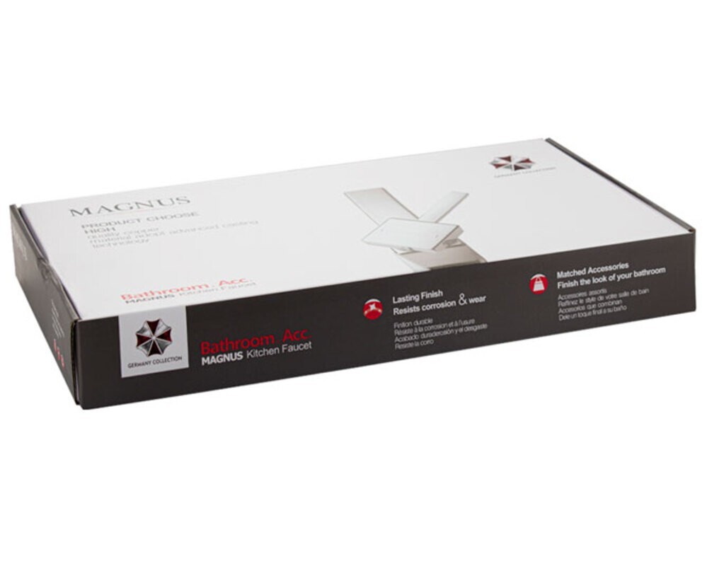 Смеситель кухонный MAGNUS 91125 Г-образный, с подкл. фильтра, ЧЁРНЫЙ, из нерж. стали 304