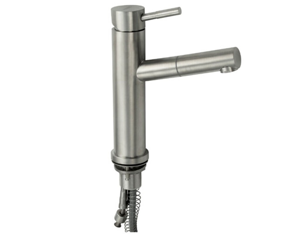 Смеситель MAGNUS 9125 выдвижной излив, из нерж. стали 304