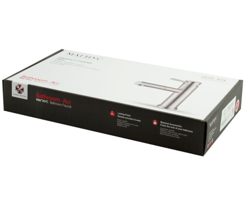 Смеситель MAGNUS 9125 выдвижной излив, из нерж. стали 304