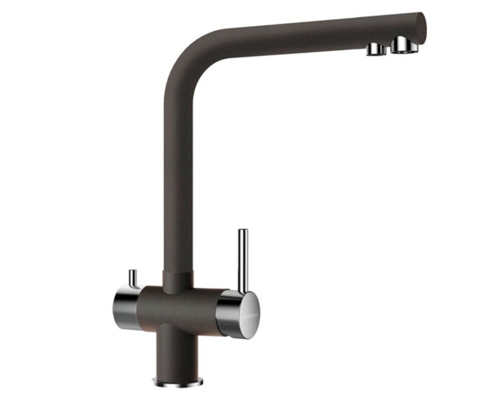 Смеситель Schock WELLUS New нерж.сталь/баварский камень (2 в 1)