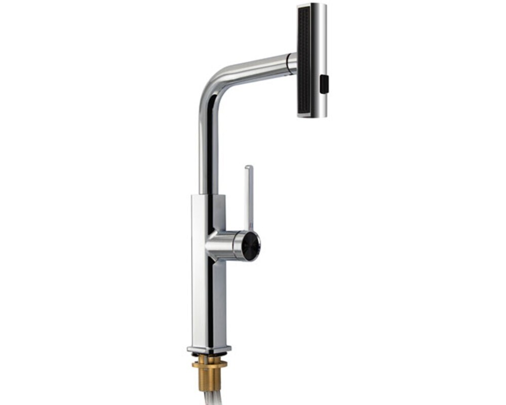 Смеситель кухонный MAGNUS 8261 Г-образный выдвижной, хром