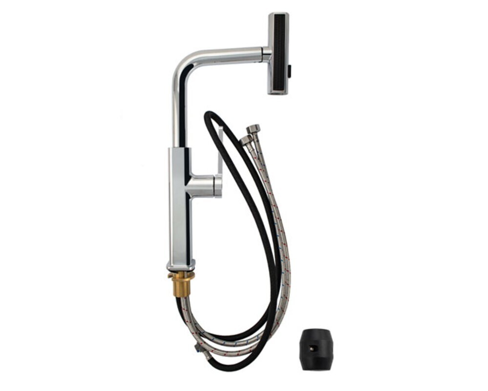 Смеситель кухонный MAGNUS 8261 Г-образный выдвижной, хром