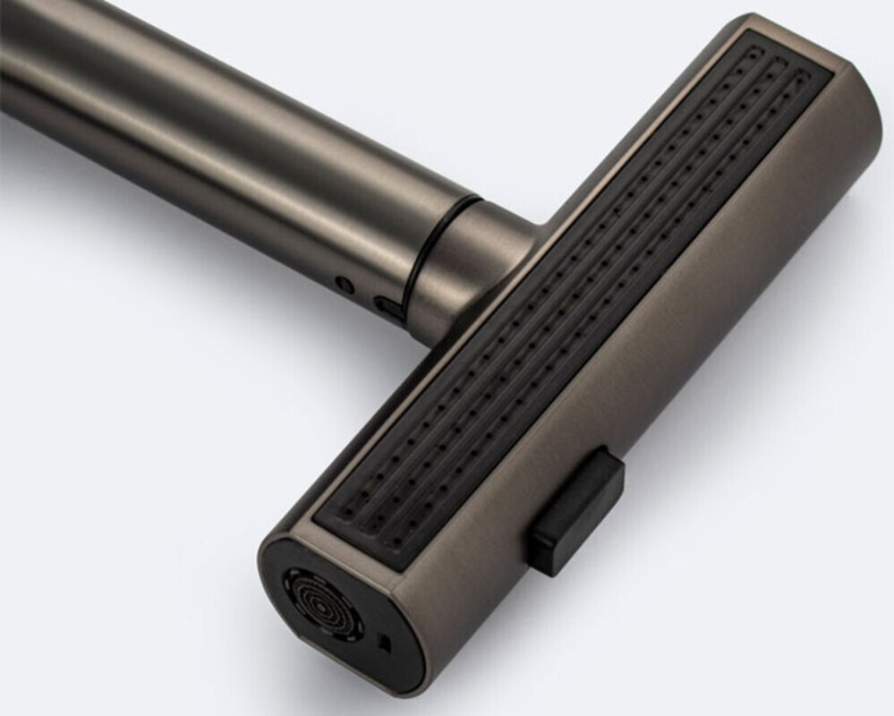 Смеситель кухонный MAGNUS 8264 Г-образный выдвижной, графит