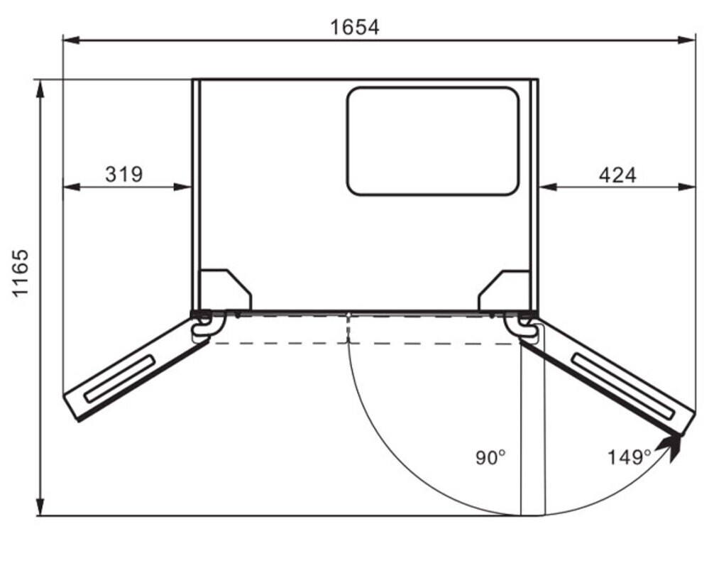 Холодильник HIBERG RFS-650DX NFGB inverter