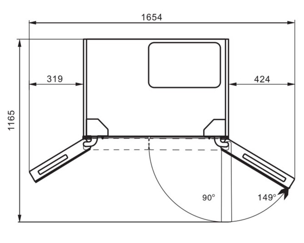 Холодильник HIBERG RFS-650DX NFB inverter