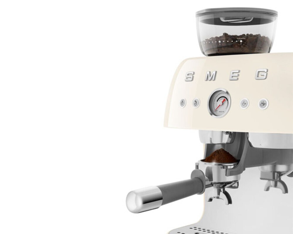 SMEG EGF03CREU Кофемашина-эспрессо со встроенной кофемолкой, цвет кремовый