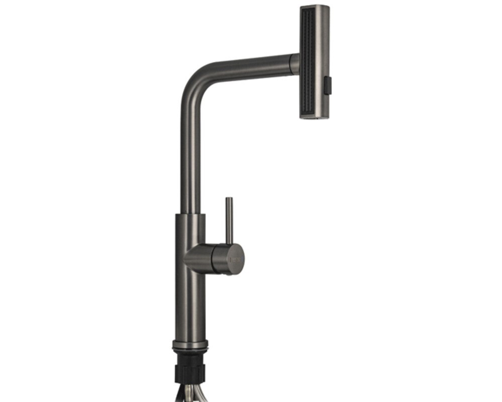 Смеситель кухонный MAGNUS 9133 Г-образный выдвижной, Графит