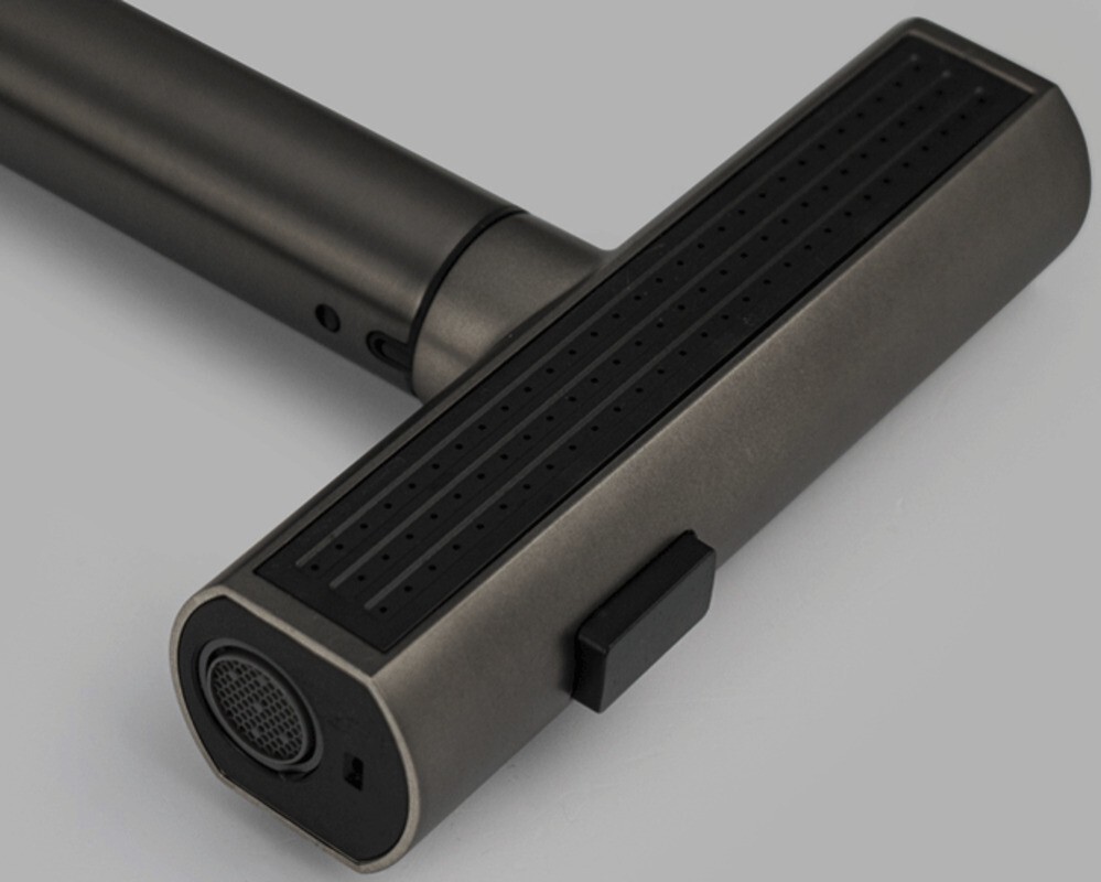 Смеситель кухонный MAGNUS 9133 Г-образный выдвижной, Графит