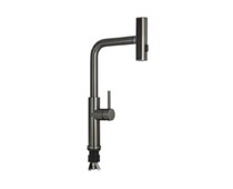 Смеситель кухонный MAGNUS 9133 Г-образный выдвижной, Графит
