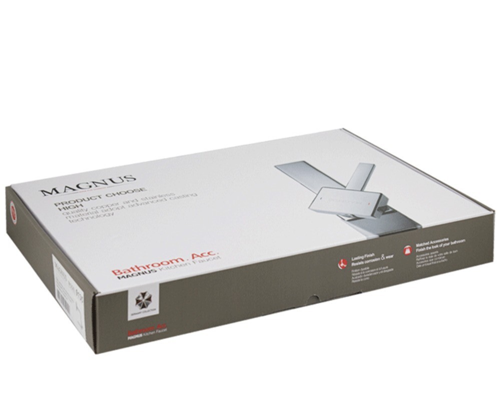 Смеситель кухонный MAGNUS 9135 Г-образный выдвижной с каскадной лейкой, Сатин