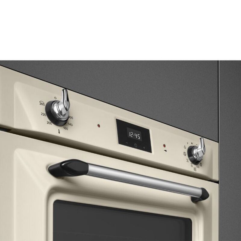 SMEG SOP6900TP Многофункциональный духовой шкаф c пиролизом, 60 см, 9 функций, цвет кремовый