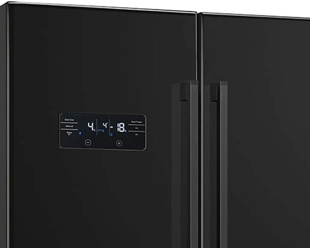 SMEG FQ60NDE Отдельностоящий 4-х дверный холодильник Side-by-Side, No-frost, 90.8 см, цвет чёрный