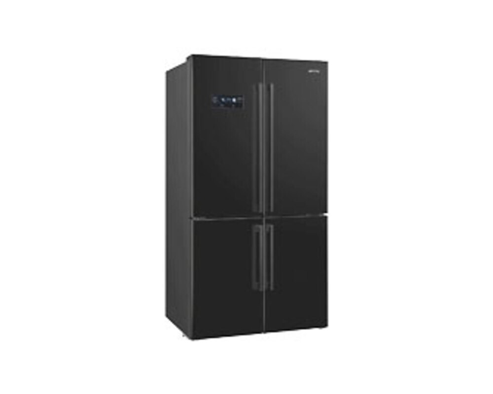 SMEG FQ60NDE Отдельностоящий 4-х дверный холодильник Side-by-Side, No-frost, 90.8 см, цвет чёрный