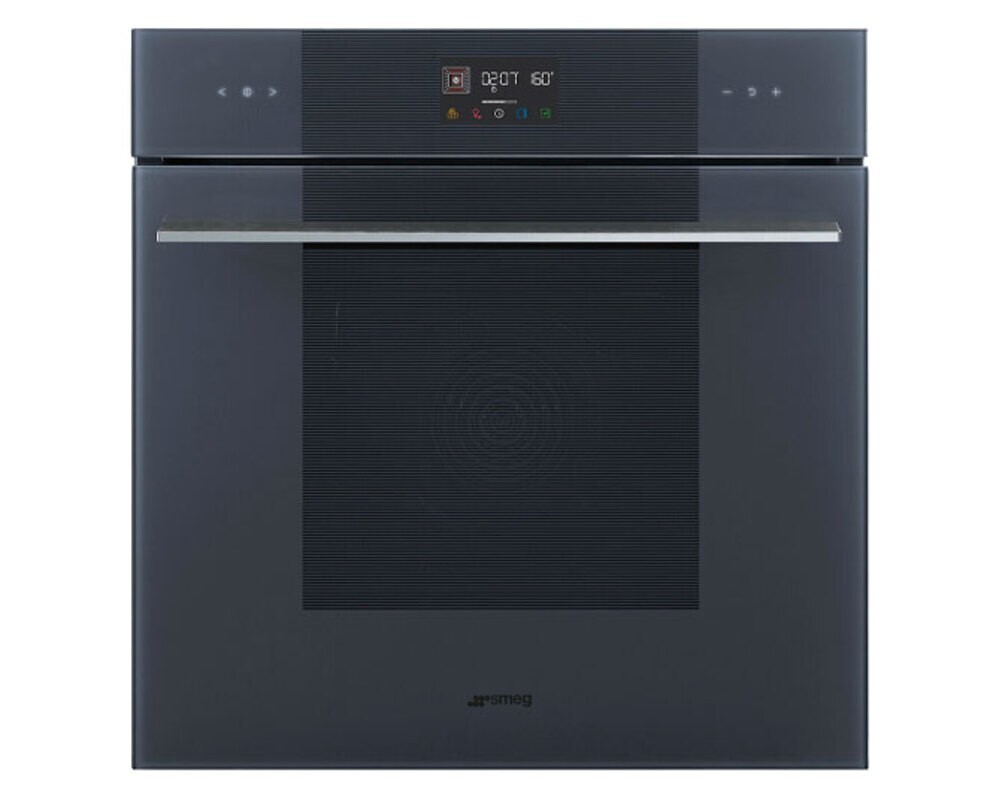 SMEG SOP6102TG Многофункциональный духовой шкаф с пиролизом, 60 см, 10 функций, стекло Neptune grey